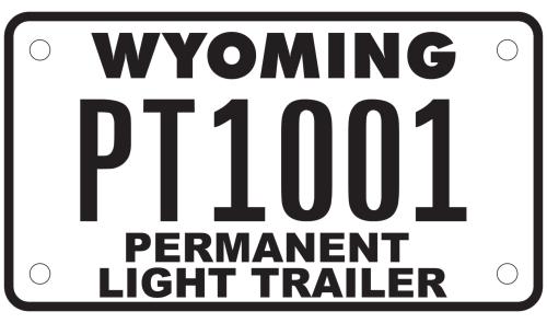 Trailer license plate discount